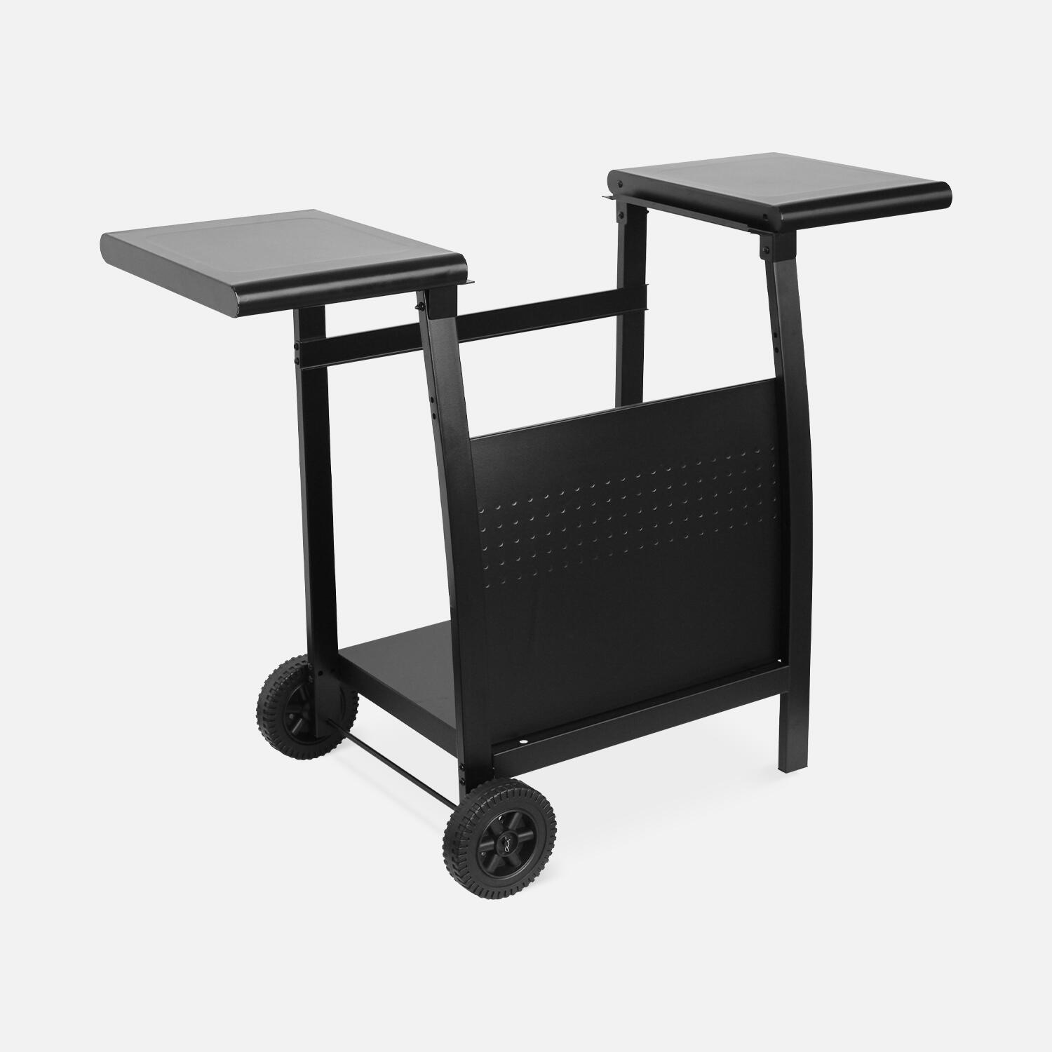 Aparador de 2 bicos para plancha, preto