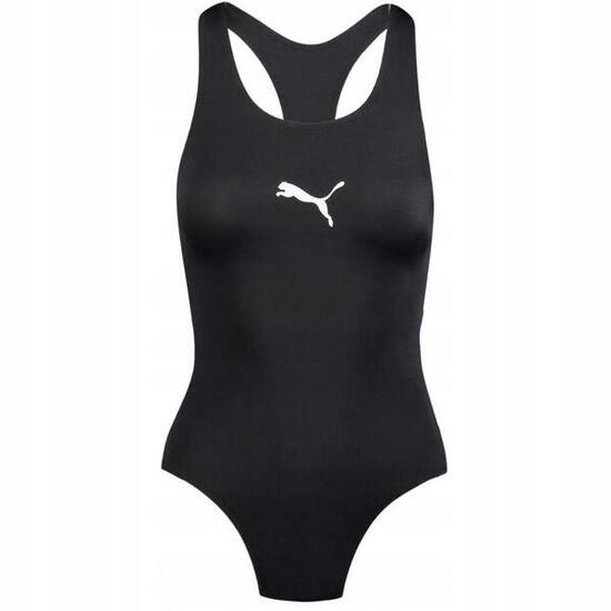 Costume Da Bagno Intero Logo Racerback Donna Puma Nero