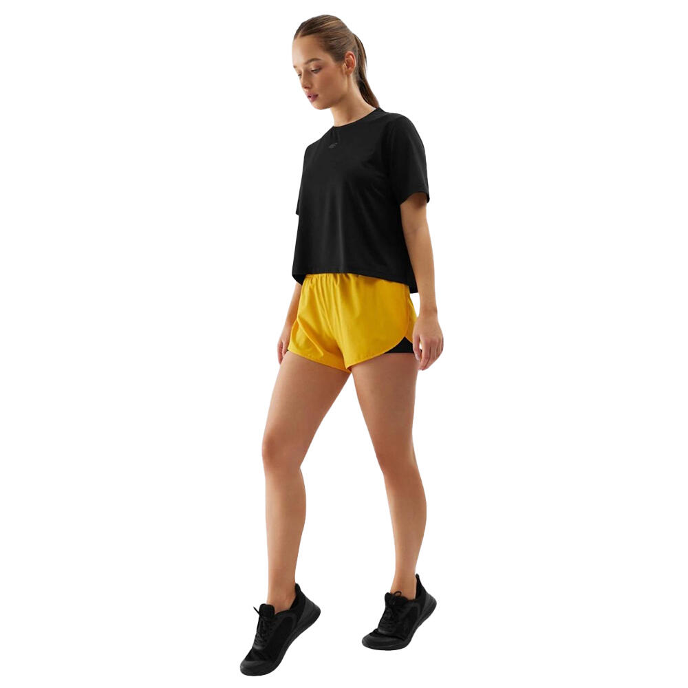 Pantaloni Scurți Drumeții În Natură 4F 4FWSS24TFSHF497 2 În 1 Femei