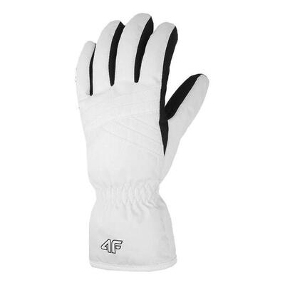Dames fnk f106 skihandschoenen (wit. zwart)