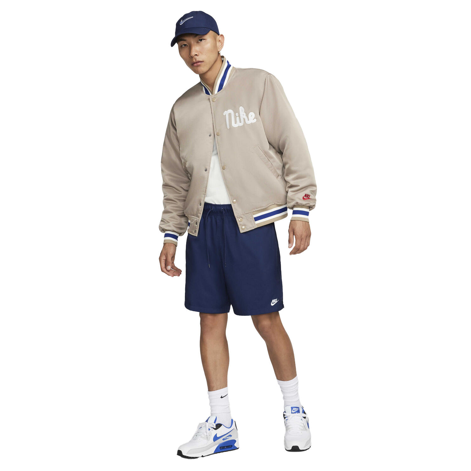 Pantaloncini Uomo Nike Club Blu Navy 4/4