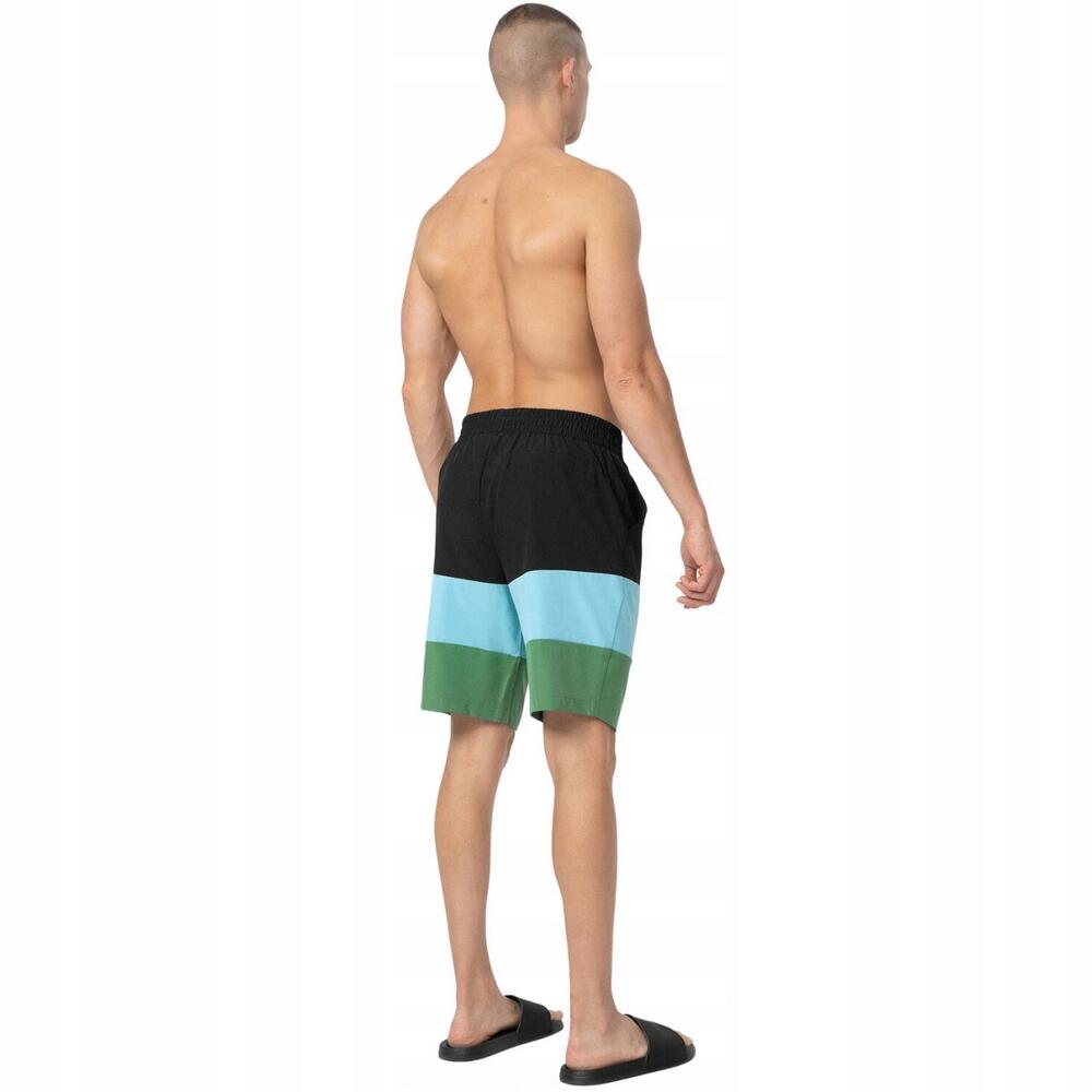 Heren SS23UBDSM024 Zwemshorts (ZWART/BLAUW) 2/3