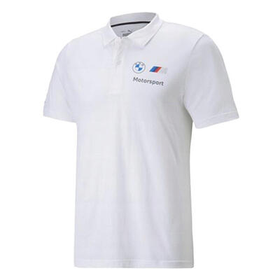 Maglietta Polo BMW Uomo Puma Motorsport Essentials Bianco