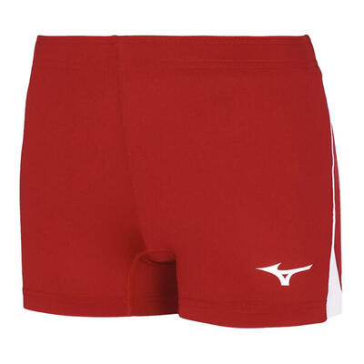 Dames highkyu volleybal shorts (rood)