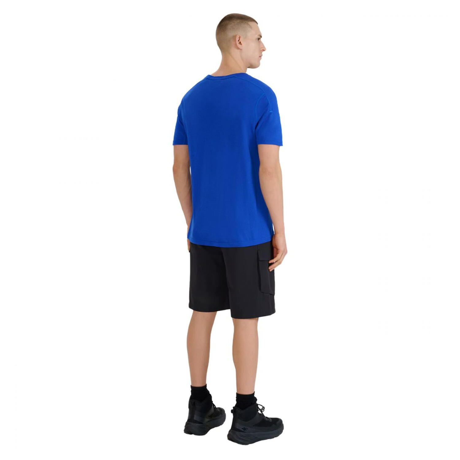 Heren WSS25TSHOM527 Effen Korte Broek (Zwart) 3/4