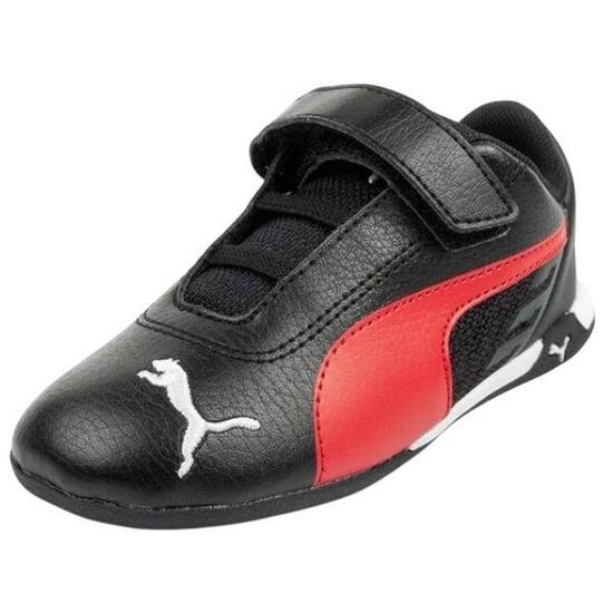 Baskets Sport RACE Enfant (Noir / Rouge)