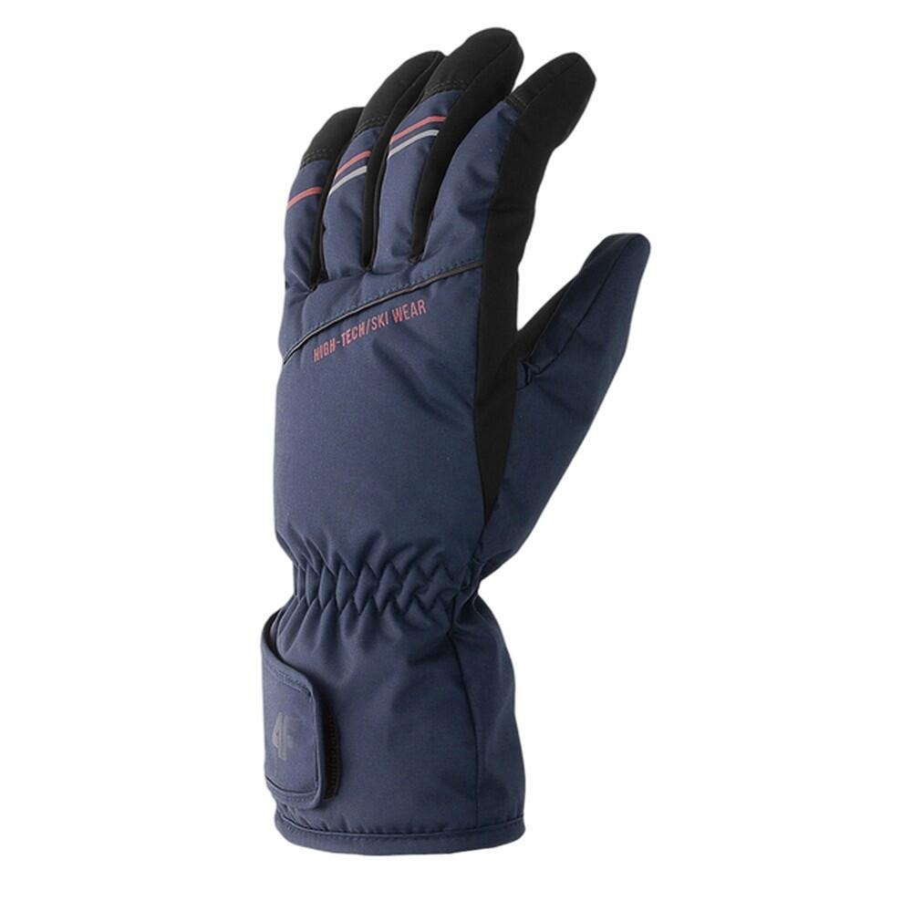 4F Luvas de Ski AW23AFGLM096 Thinsulate para homem Azul Marinho