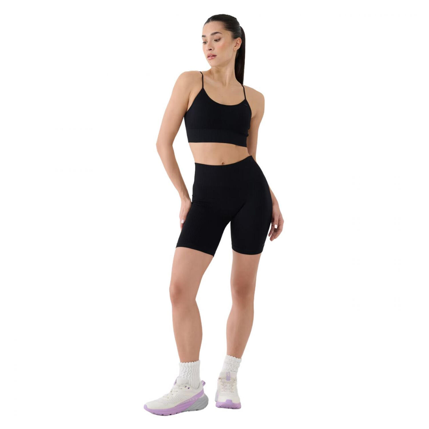 Shorts de Ciclismo WSS25TFSTF014 para Mujer Negro 4/4