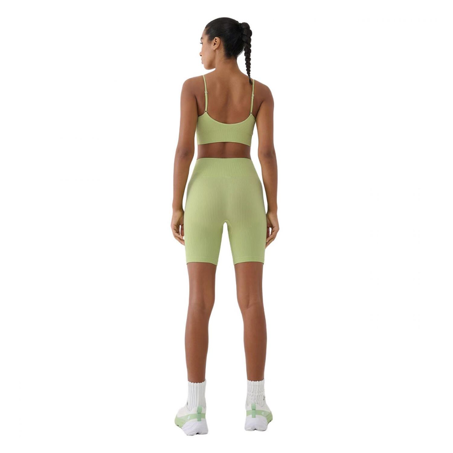 Shorts de Ciclismo WSS25TFSTF014 para Mujer Verde 3/4