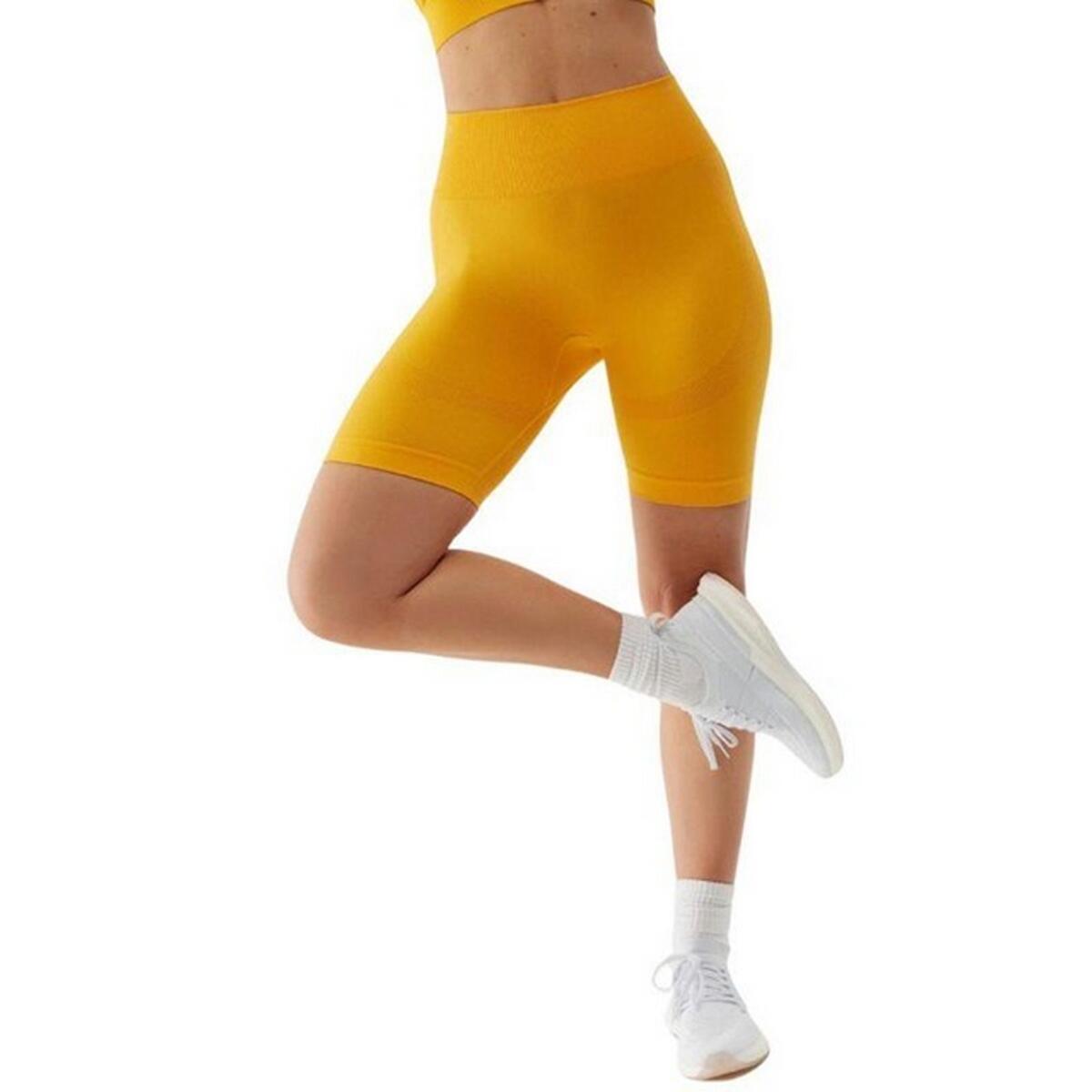 Short Entraînement FNK Femme (Jaune) 4/5