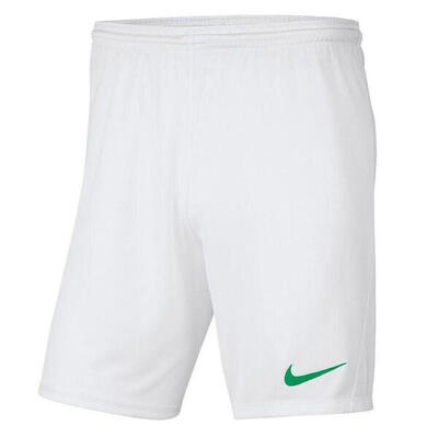 Heren park iii drifit korte broek (wit, groen)