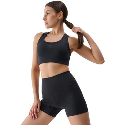 Effen dames shorts (zwart)