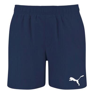 Costume Da Bagno A Pantaloncino Logo Media Lunghezza Uomo Puma Blu Navy