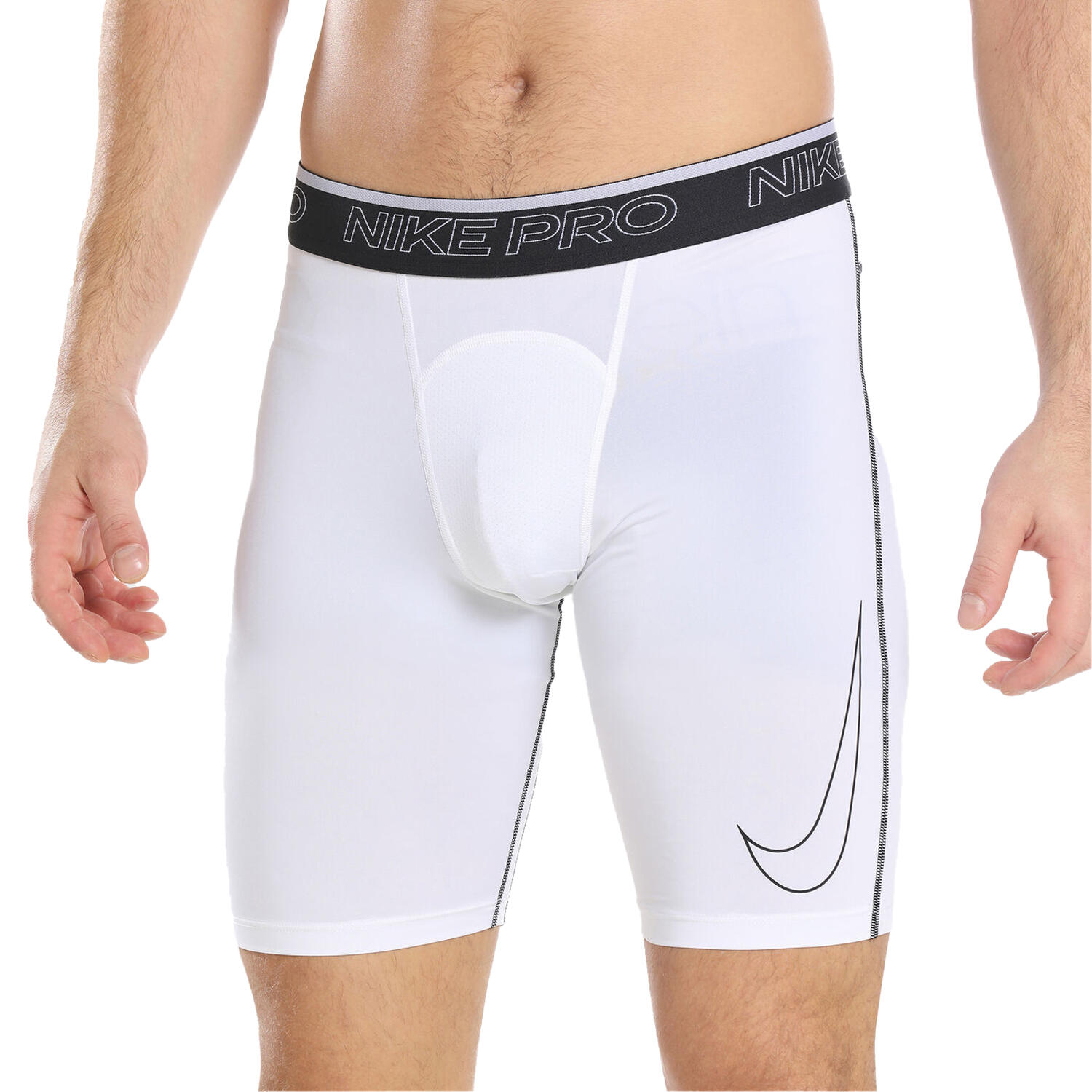 Pantaloncini Uomo Nike Pro Bianco 3/3