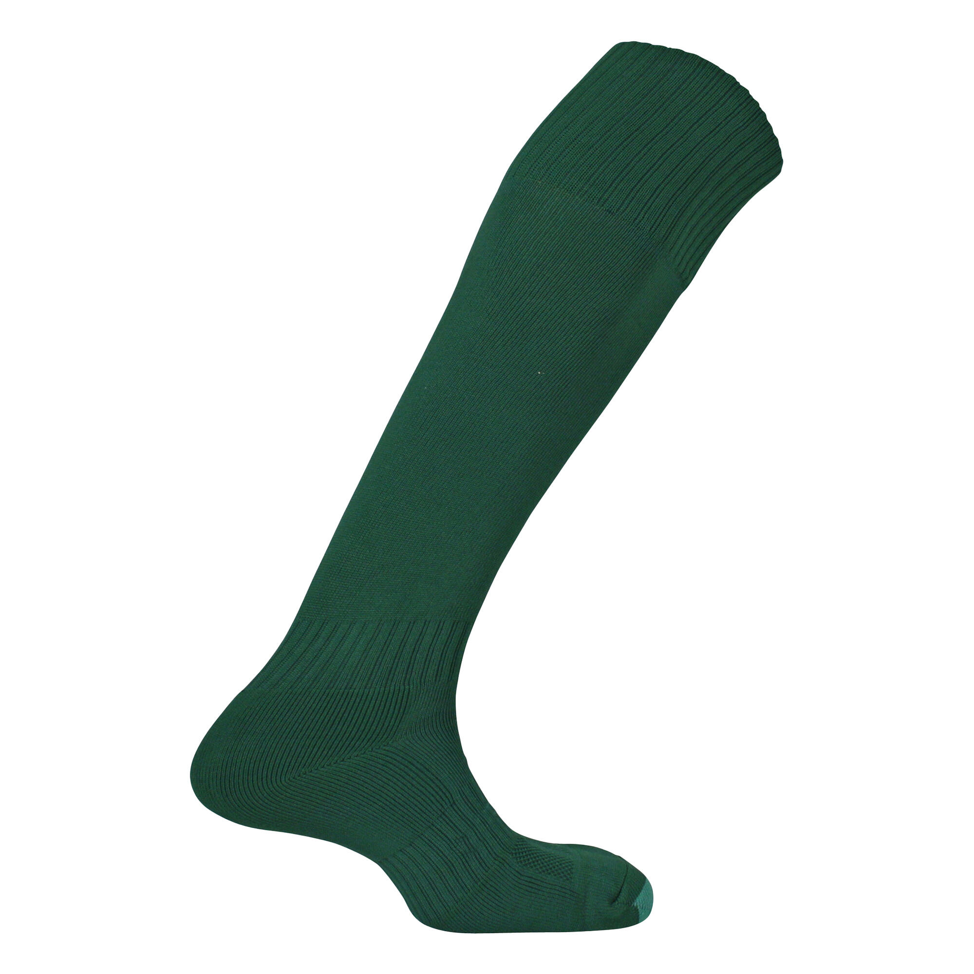 Fußballsocken "Mercury", Unifarben Kinder Tannengrün 2/2