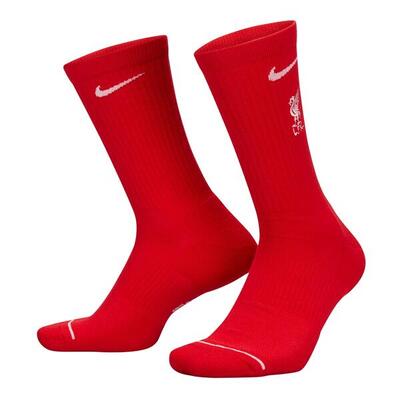Calzini Liverpool FC Adulto Unisex Misura Confezione 3 Nike Rosso Bianco Nero