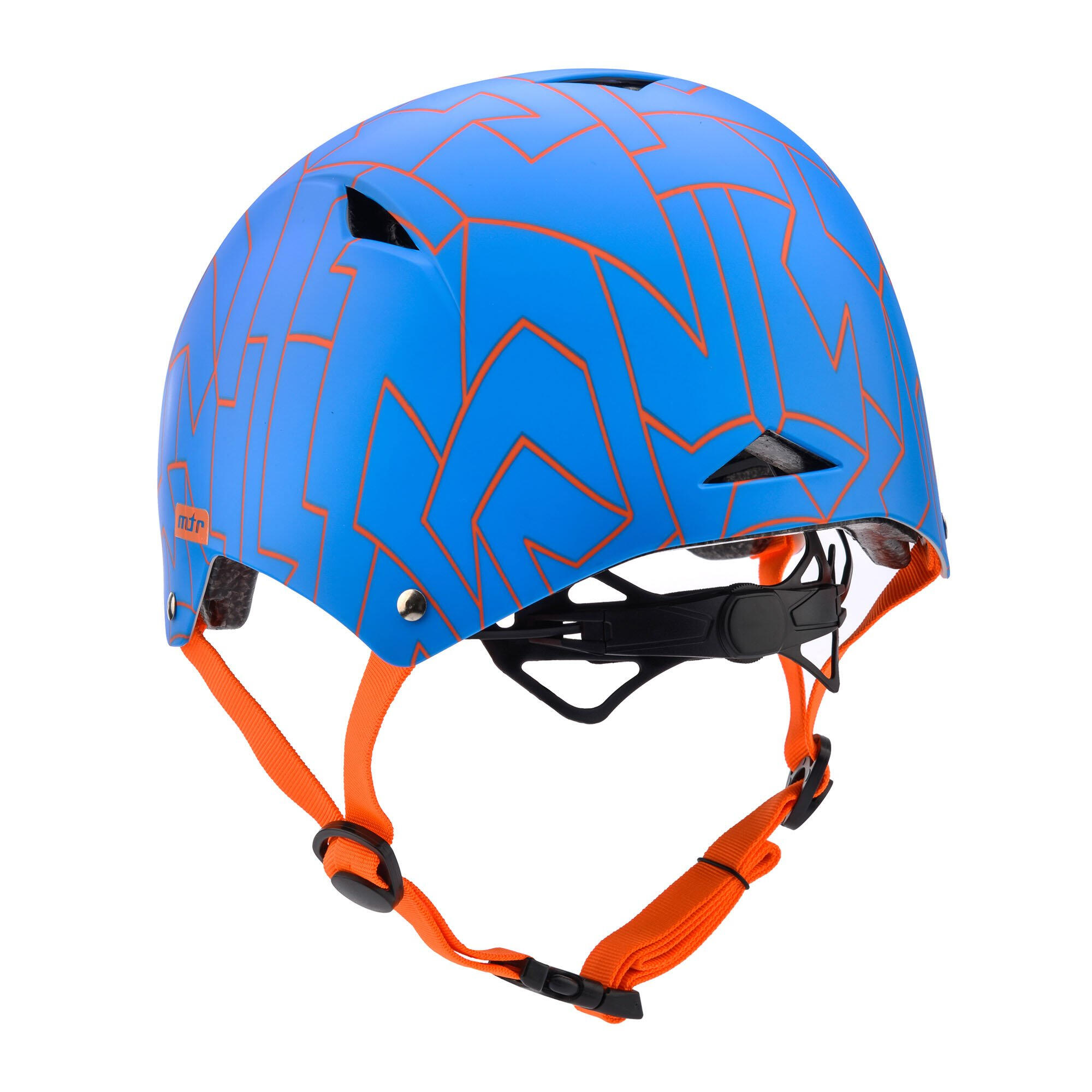 Bambini Semplice Casco Da Ciclismo Meteor Blu 2/4