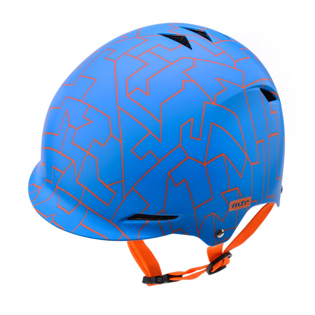 Childrens/Kids Plain Bike Helmet (Blue)