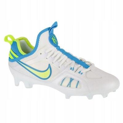 Botines de Terreno Firme Huarache 9 Varsity para Hombre Blanco, Azul, Verde
