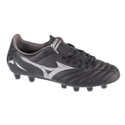 Heren morelia neo iv pro leren stevige grond voetbalschoenen (zwart)