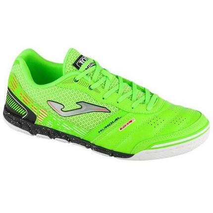 Zapatillas de Fútbol Sala de Cuero Mundial 2511 para Hombre Verde