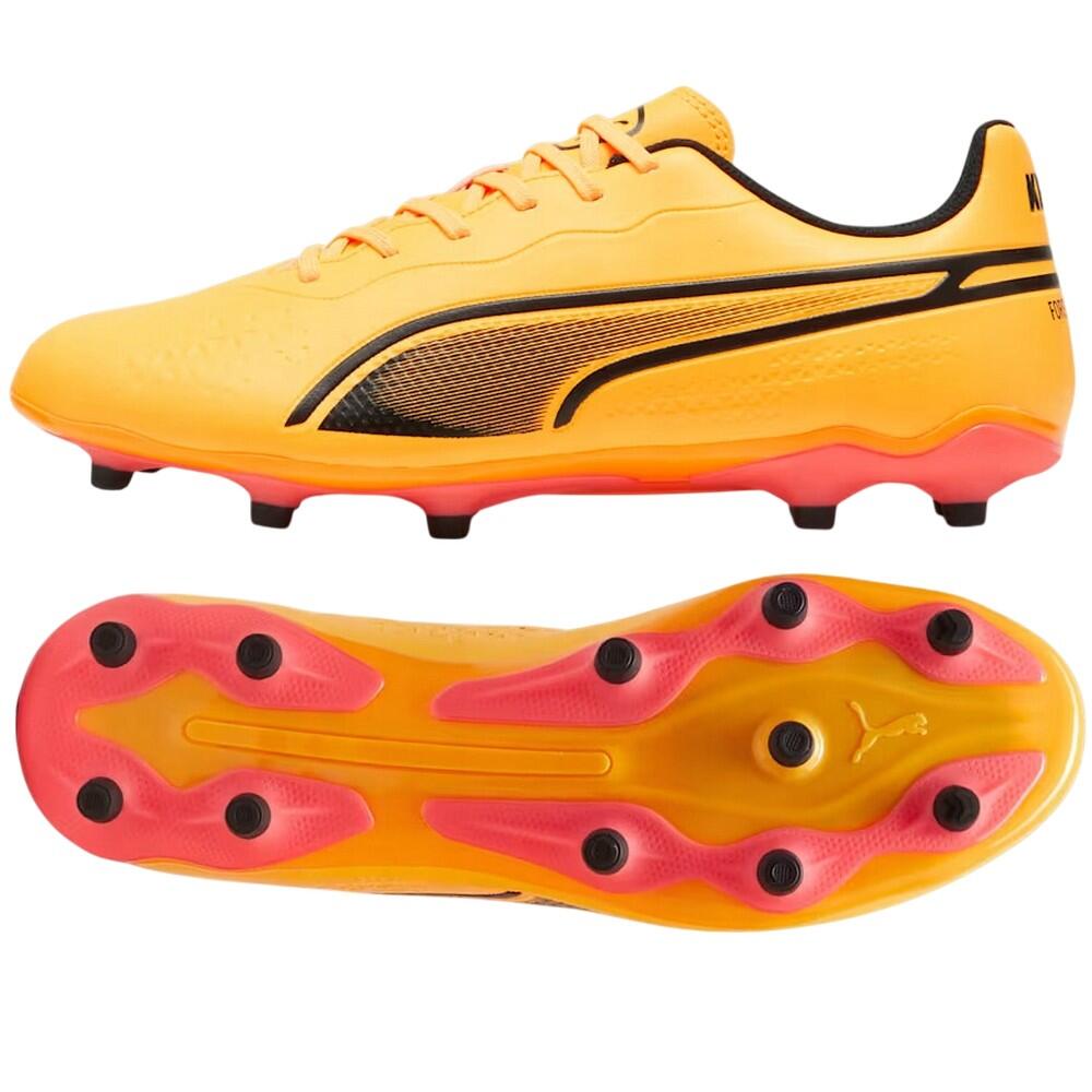 Scarpe Da Calcio Per Terreni Compatti King Uomo Puma Arancio 2/10