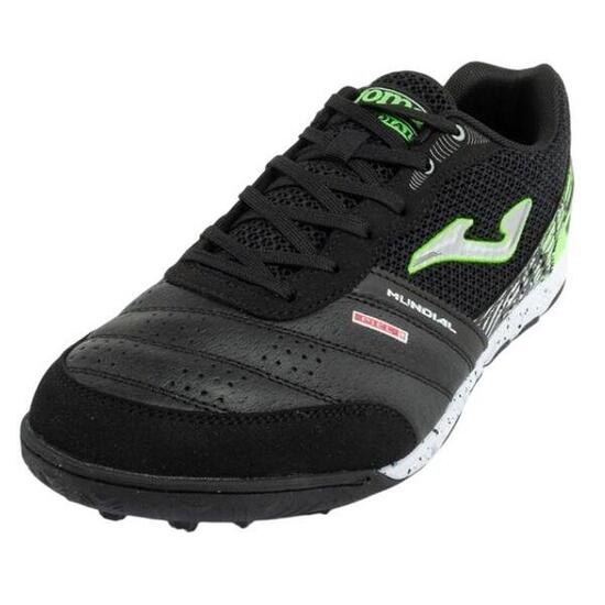 Botas De Fútbol Para Suelo Artificial de Cueros Mundial para Hombre Negro