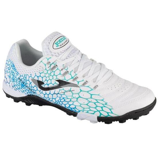 Botas De Fútbol Para Suelo Artificial Maxima 25 para Hombre Blanco, Turquesa