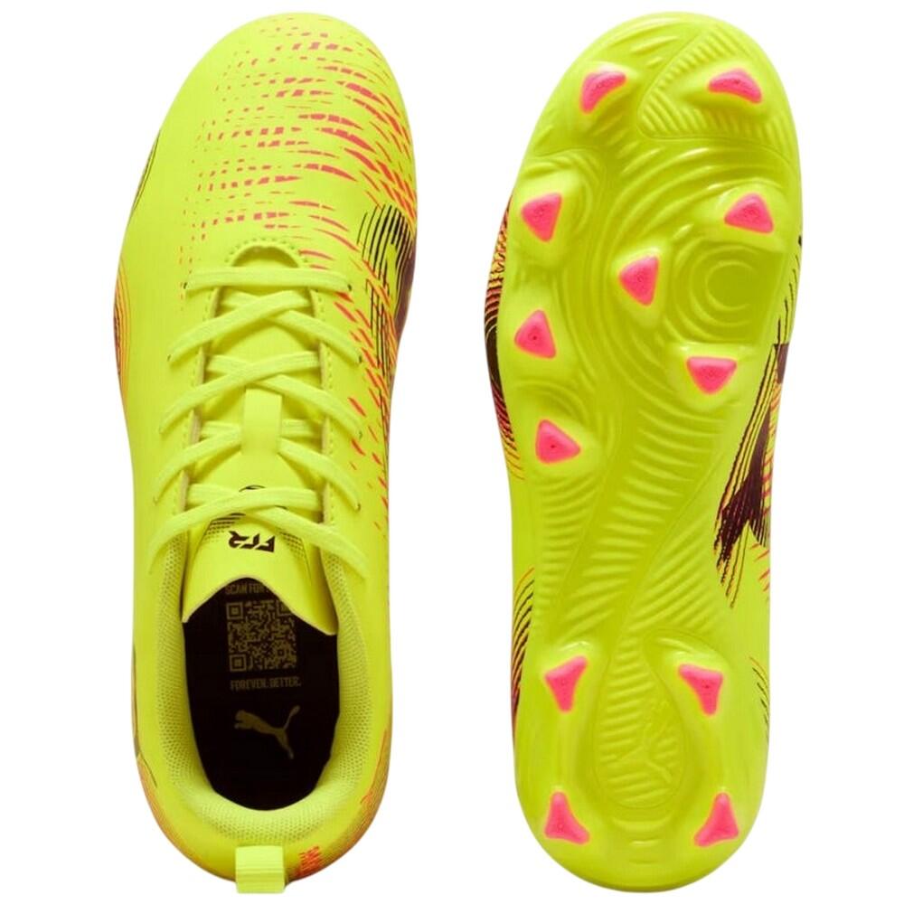 Botas de Fútbol para Suelo Firme Future 8 Play para Niños/Niñas Amarillo 3/4