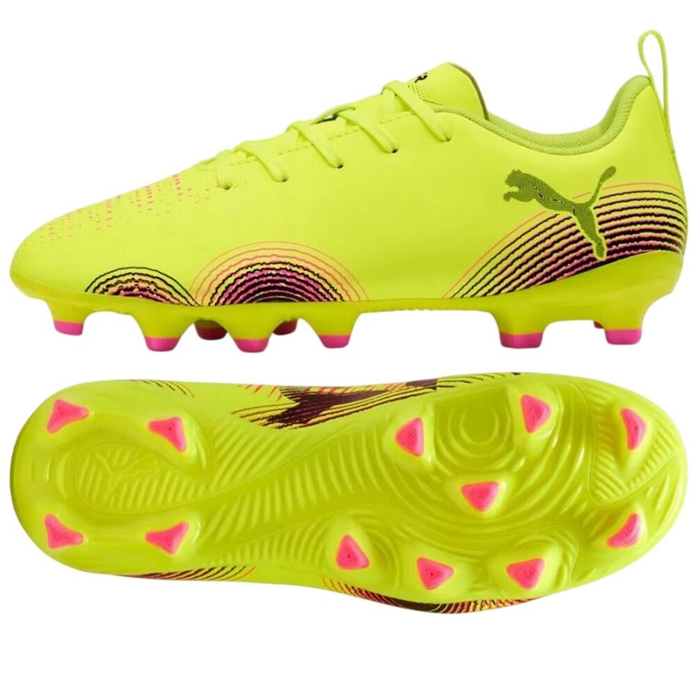 Botas de Fútbol para Suelo Firme Future 8 Play para Niños/Niñas Amarillo 2/4