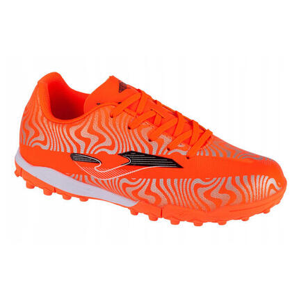 Chaussures De Foot Pour Terrain Artificiel EVOLUTION Enfant (Orange / Argenté)