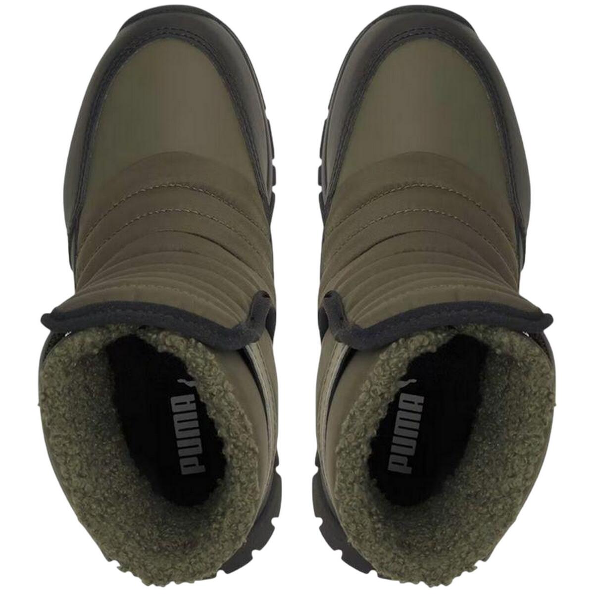 Stivali Da Neve Pelle Bambini Puma Verde 3/4