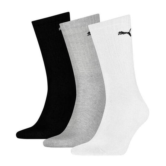Calzini Sport Adulto Unisex Misura Confezione 3 Puma Bianco Nero Grigio