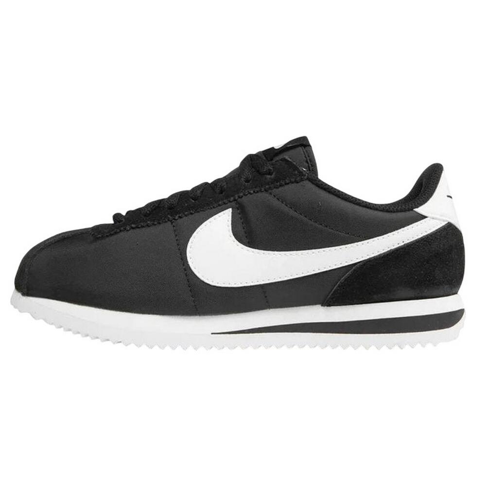 Zapatillas Deportivas de Cuero Cortez para Mujer Blanco, Negro 3/6