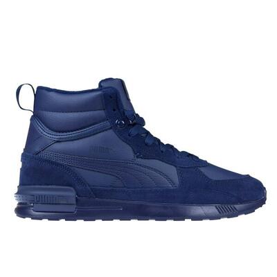 Heren gravition leren wandelschoenen (blauw)