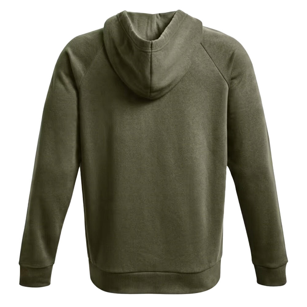 Felpa Con Cappuccio E Zip Intera Uomo Under Armour Sportstyle Rival Verde 3/7