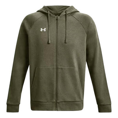 Heren sportstyle rival fleece full zip hoodie (groen)
