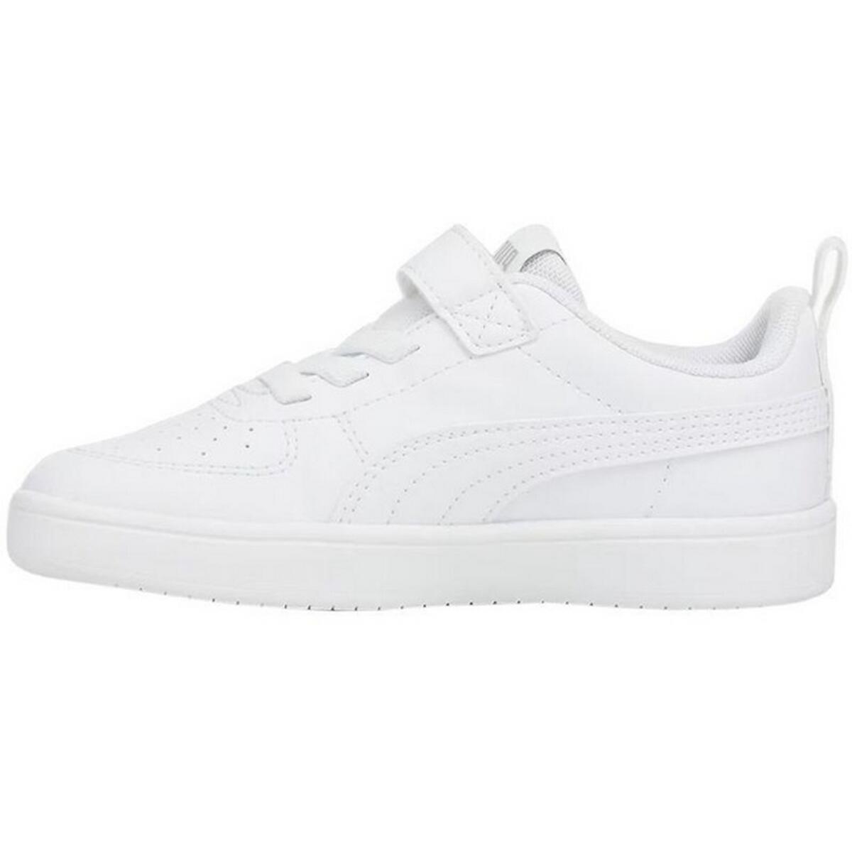 Scarpe Sportive Finta Pelle Bambini Puma Rickie Ac Ps Bianco 2/7