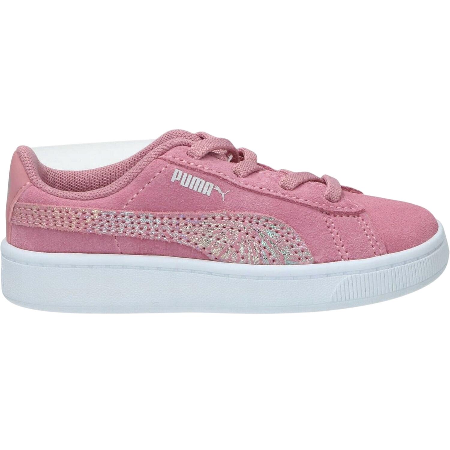 Zapatillas Deportivas de Piel Ecológica Vikky para Niños/Niñas Rosa 3/5