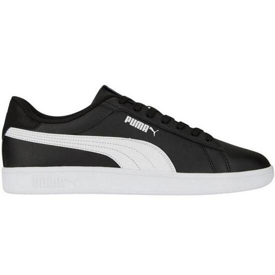 Zapatillas Deportivas de Cuero Smash 3.0 para Adultos Unisex Blanco, Negro