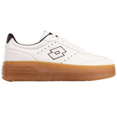 Dames iskar synthetisch leren trainers (zwart/paars)