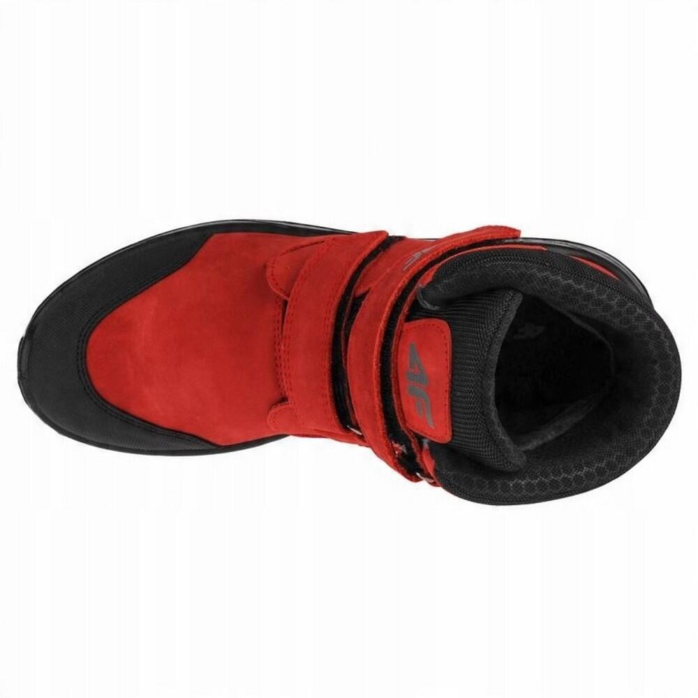 Zapatillas Deportivas de Nobuck HJZ21 para Niños/Niñas Negro, Rojo 3/4