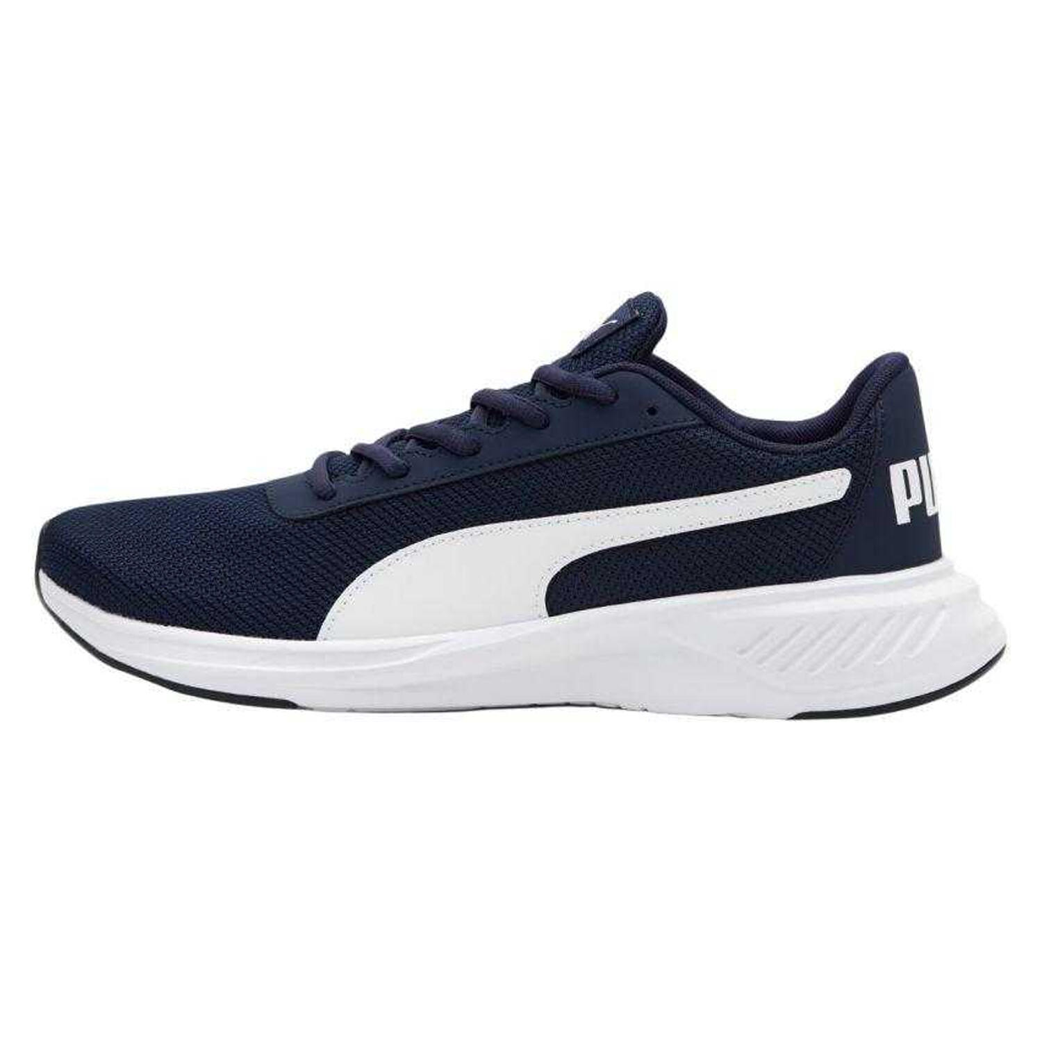 Scarpe Sportive Uomo Puma Night Runner V2 Bianco Blu Navy 4/6