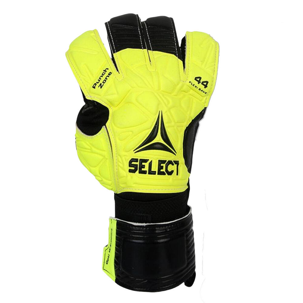 SELECT Luvas de guardaredes unissexo Flexi Save 44 para adultos Preto / Amarelo