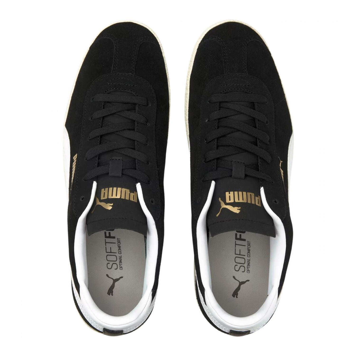 Zapatillas Deportivas de Ante Club para Hombre Blanco, Negro 4/6