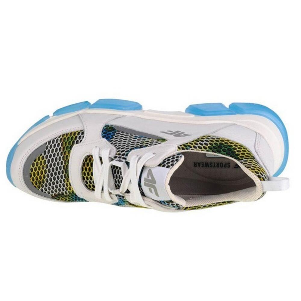 Baskets Femme (Blanc / Bleu) 3/4
