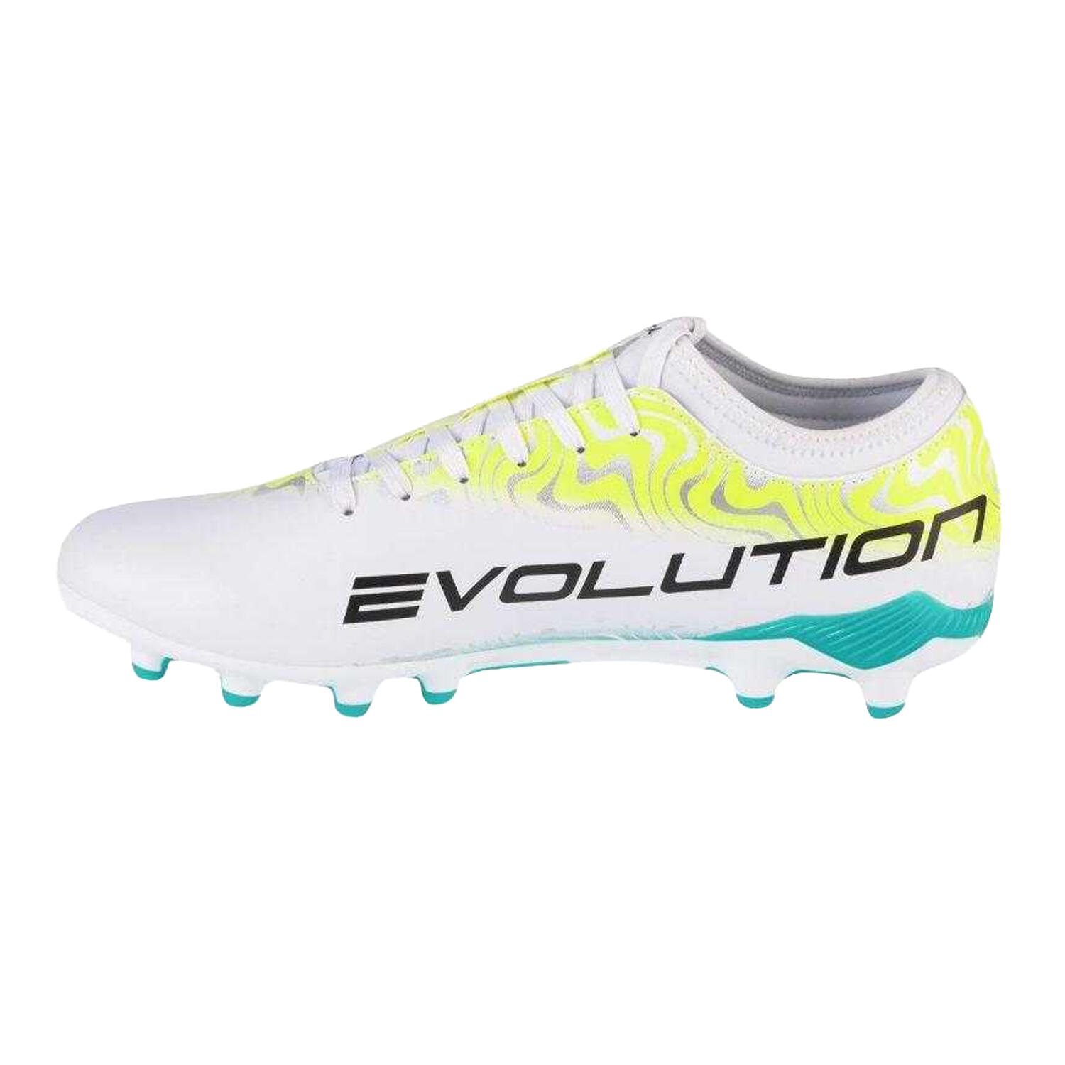 Scarpe Da Calcio Per Terreni CompattiUomo Joma Evolution Bianco Blu Giallo 2/4