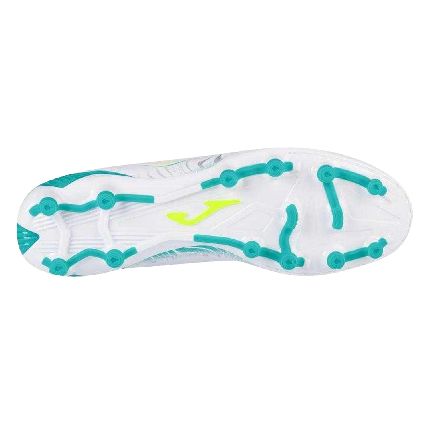 Scarpe Da Calcio Per Terreni CompattiUomo Joma Evolution Bianco Blu Giallo 4/4