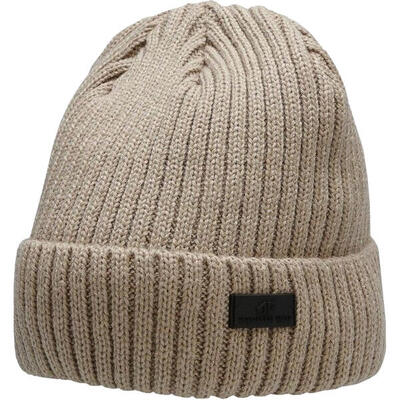 Heren h4z22 logo turned up cuff beanie (bruin)