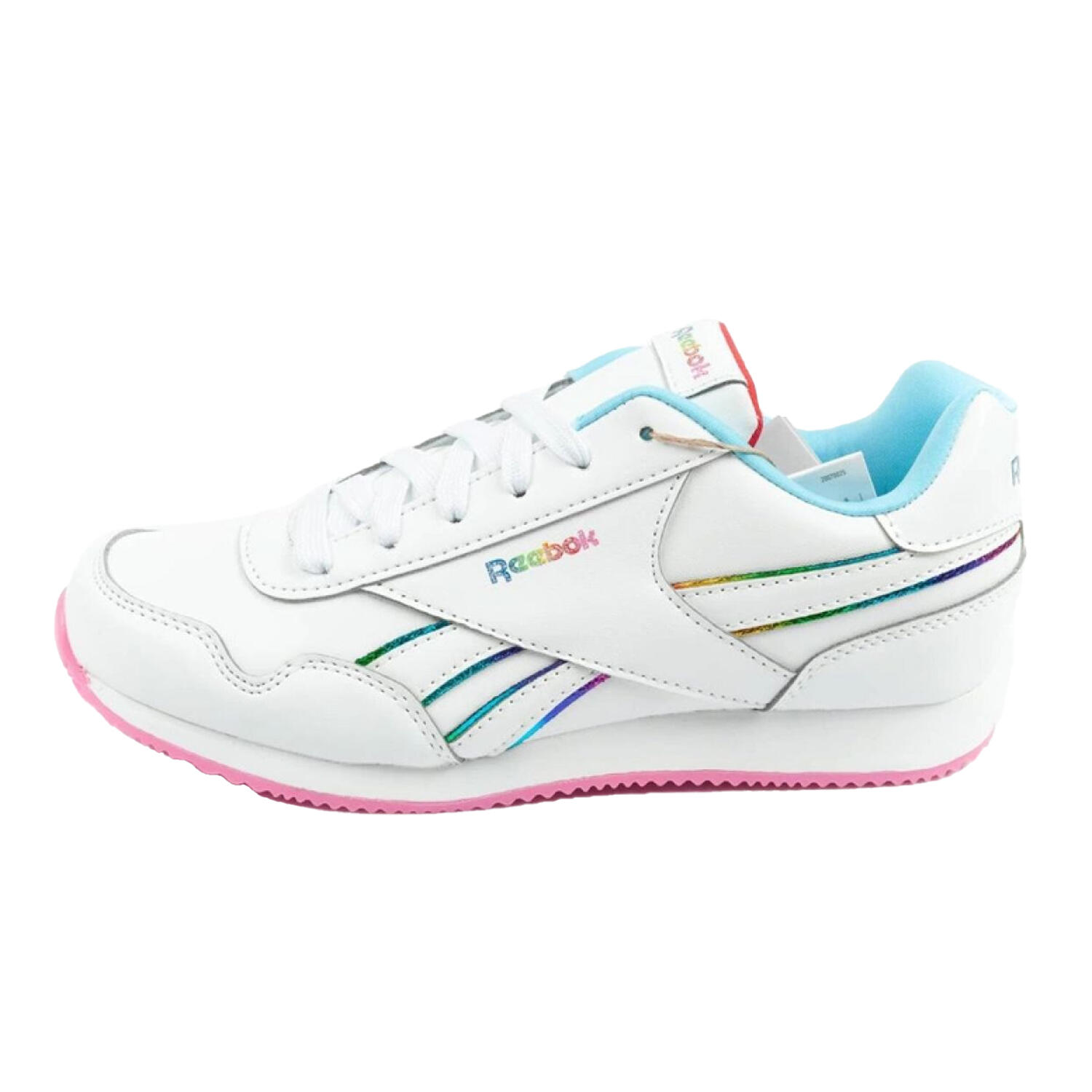 Scarpe Sportive Pelle Ecologica Bambini Reebok Royal Bianco 3/6
